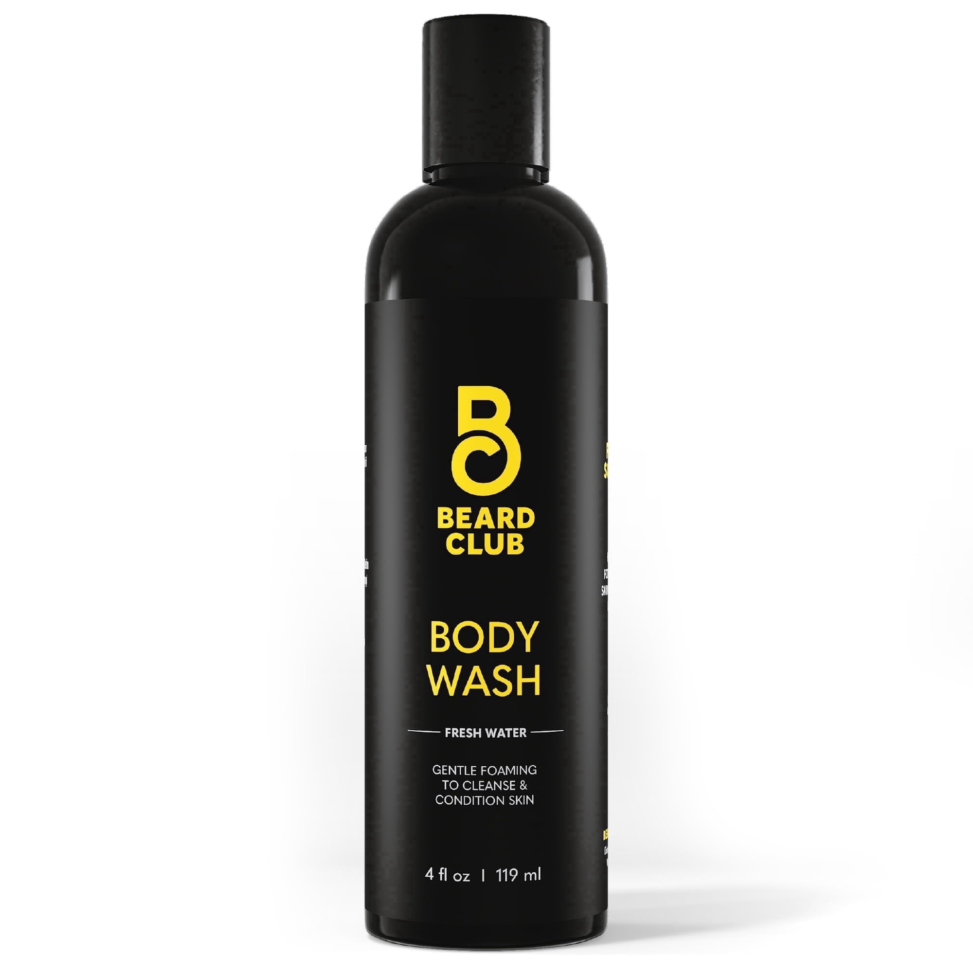 The Beard Club Fresh Water Body Wash for Men, All-in-One Shower Gel with Natural Oils , 4 fl oz