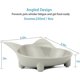 thumbnail image 3 of Cat Bowl, Melamine Cat Bowl, Shallow Mouth Flat Non-Slip Cat Bowl Set Cat Bowl For Cats Kitten, Set Of 2, 3 of 4
