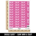 thumbnail image 2 of Kiss Your Brain Teacher Student School Sticker Set - Hot Pink - Matte Finish - 1.5" Small, 2 of 7