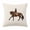 1A- White, variant on Clearance Horse Throw Pillow with Insert 18x18", Velvet Equestrian Accent Cushion for Couch Bed, 1 Pack