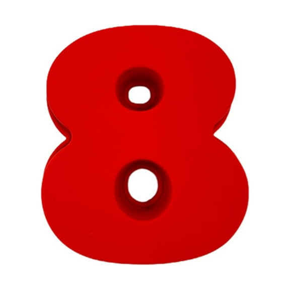 comerut Lovely Number Shape Cake Mold Stretchy Non-stick Silicone Pastry Mold for Home