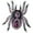 Purple, variant on Halloween Spider Stretch Rings Fit Women Finger 6.5 to 9, Silk Scarf Holders