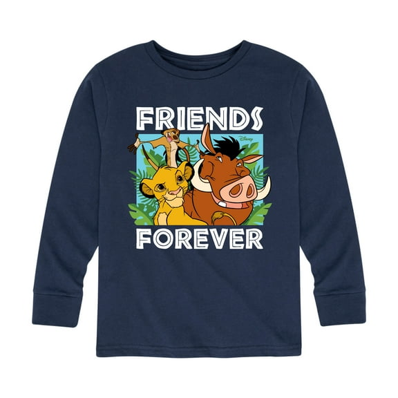 The Lion King - Simba Pumbaa, & Timon - Best Friends - Toddler & Youth Long Sleeve Graphic T-Shirt