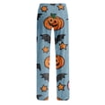 thumbnail image 5 of Pajama Pants Women Halloween Pumpkin Print Soft Drawstring Comfy Lounge Sleep Pants, 5 of 5