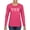 Fuschia, variant on Cheerleading Eat Sleep Cheer Girl Sports Womens Graphic Long Sleeve T-Shirt, Black, Small