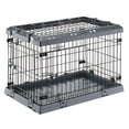 thumbnail image 4 of Ferplast Superior Hybrid ECO Dog Crate and Playpen, 30-inch Dog Crate, Gray, 4 of 9
