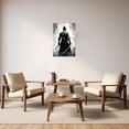 thumbnail image 4 of ZHONGYUTONG Japanese Samurai Wall Art Black and White Armored Samurai Canvas Picture Japan Warrior Poster Bushido Print Wall Decor Framed (12" x 18"), 4 of 6