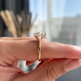 thumbnail image 4 of vylahjewellery Three Stone Engagement Ring for Women, Pear Moissanite Perfect Anniversary Ring, Classic Wedding Ring, 4 of 10