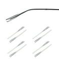 thumbnail image 1 of Uxcell 4 pares de patas de repuesto para gafas, puntas de gafas antideslizantes de silicona, retentores de gafas que se ajustan a 1.4mm para gafas de metal delgado redondas y gafas de sol, claras, 1 of 6