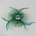 thumbnail image 7 of LEKODE Tea Hats for Women 2025 Fascinator Hat Feather Headpiece Women Hats Fashion Fascinators for Women Tea Hats for Women Hats for Tea Party Green One Size, 7 of 7