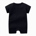 thumbnail image 4 of KPOPLK Baby Boy Pajama Lightweight Short Sleeve Baby Romper Jumpsuit with Snap Closure Infant Newborn Boy Sleep Clothes Size 9-12 Months,Black, 4 of 4