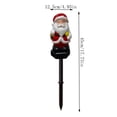 thumbnail image 3 of Christmas Solar Stake Light, Water-Proof Outdoor Solar Christmas LED Decorations with Santa for Patio Yard Lawn, Holiday Party Decor, 3 of 6