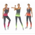 thumbnail image 4 of Ropa deportiva para mujer, conjunto de gimnasio, ropa deportiva para correr, leggings de entrenamiento para mujer, conjunto de yoga, top y leggings elásticos., 4 of 5