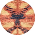 thumbnail image 1 of Ahgly Company Indoor Round Abstract Fire Brick Red Abstract Area Rugs, 8' Round, 1 of 6
