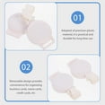 thumbnail image 2 of OUNONA 6Pcs Wear-resistant Badge Reels Portable Badge Holders Plastic Badge Buckles Card Supply, 2 of 8