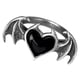 thumbnail image 1 of Anillo de murciélago punk, regalo vintage, joyería gótica única para el dedo, anillo de fiesta para cosplay Negro, 1 of 6