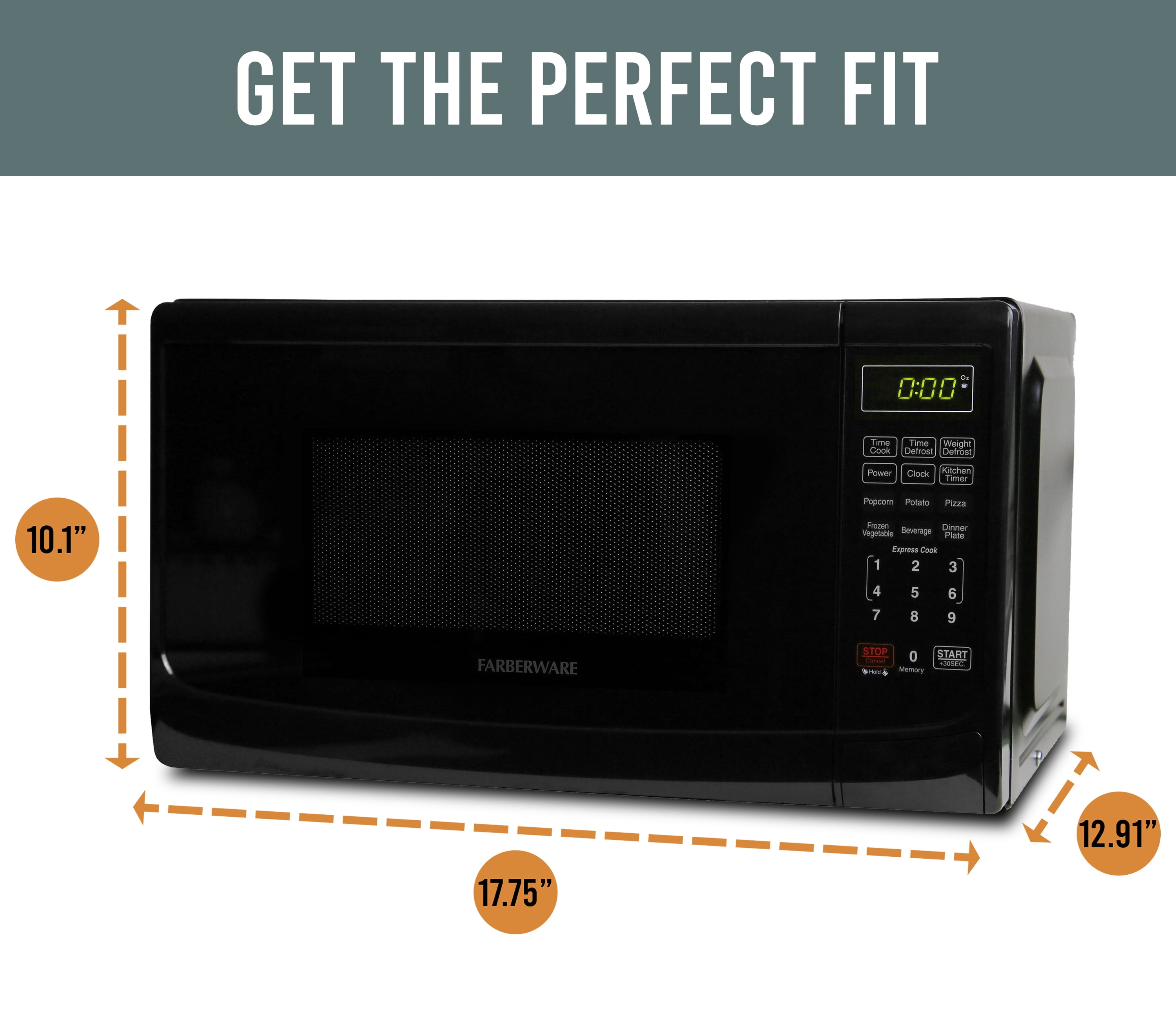 Farberware Countertop Microwave .7 Cu. Ft. 700-Watt Compact Microwave Oven  & Reviews