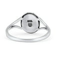 thumbnail image 3 of Oval Fashion Ring Simulated Black Onyx Oxidized Solid 925 Sterling Silver Size 9, 3 of 5