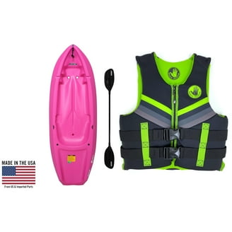 Lifetime Kids 6 ft Wave Kayak with Paddle, Green (90780) - Walmart.com