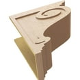 thumbnail image 6 of 12"W x 24"D x 24"H Classic Scroll Rough Cedar Woodgrain TimberThane Corbel, Primed Tan, 6 of 6