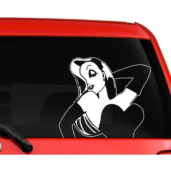 Car Decal Jessica Rabbit Who Framed Roger Rabbit Movies 6 Inch Professional Sticker for Truck, Car, Tumbler, Cup, Laptop, Decor, Locker, Table, Window