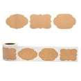 thumbnail image 3 of Yannee 300 Pcs Kraft Packaging Label Sticker Vintage Blank Decorative Label Stickers, 3 of 7