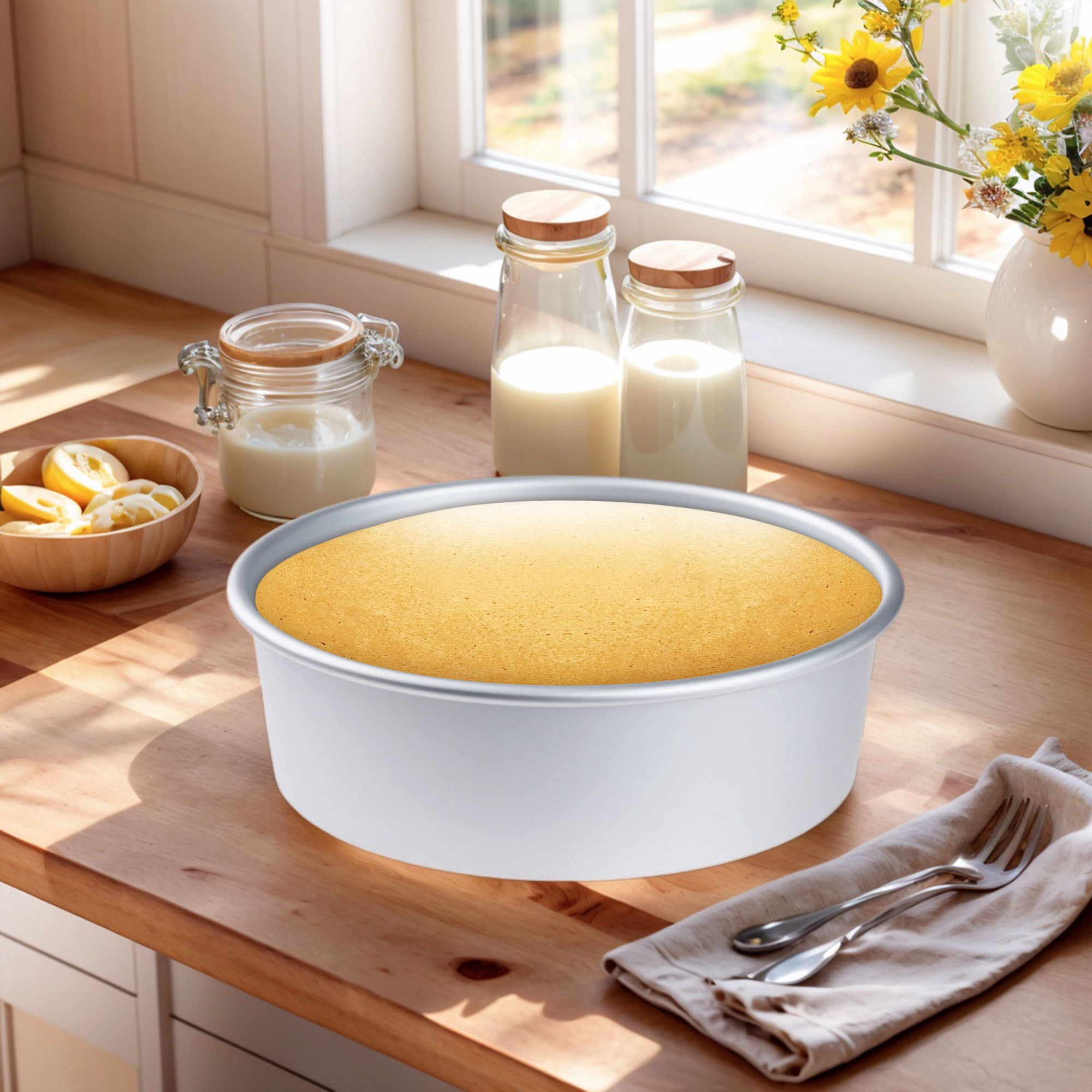 Unique Bargains 2 Pcs Baking Sheet Thick Pans Silver 10.7*9.4*3.3in