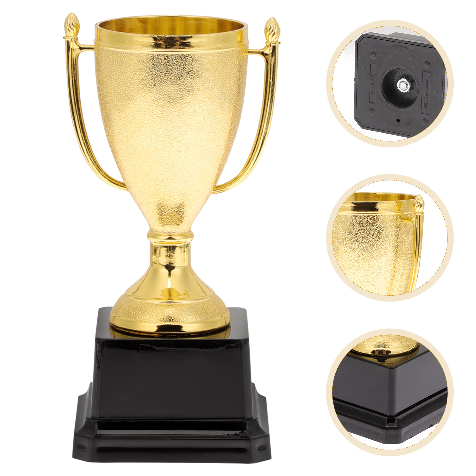 Golden State Warriors 6-Time NBA Finals Champions 12 Replica Larry O'Brien  Trophy with Sublimated Plate