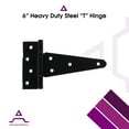 thumbnail image 6 of 6" Heavy Duty Steel "T" Hinge for Wood Fencing - Pair (AD2008-6), 6 of 8