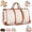 A, Without wheels, variant on Foldable Travel Bag 2.0 without Wheels, Luxury Travel Bag without Trolley Glide Wheels, Multifunctional 2 in 1 Lightweight Expandable Duffel with Trolley Glide Wheels for Airplane (C, Without wheels)