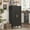 Black, variant on S-HOME Metal Adjustable Pantry Cabinet With 2 Doors And Adjustable Shelves, All Steel Storage Locker For Kitchen And Office