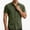 Green, variant on Bosfbaoi Plus Size Shirts For Men Textured Short Sleeve Men's Shirts Turn-Down Collar Button Front Mens Tops Casual Button Down Shirt