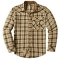 thumbnail image 7 of Chiccall Flannel Shirt for Men Western Vintage Pearl Snap Shirts Lightweight Casual Cozy Mens Plaid Shirt with Pocket, 7 of 7