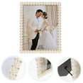 thumbnail image 5 of KAKOWELY Pearl Picture Frame Wedding Desktop Photo Frame Tabletop Photo Display Frame,10.83"X8.66"X0.59", 5 of 5