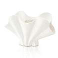 thumbnail image 5 of Coastal Tranquility - Handcrafted White Shell Porcelain Vase - A Modern Statement Piece for Living Rooms or Entryways by John Richard, 5 of 6