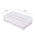 thumbnail image 6 of UDIYO Egg Storage Box High Capacity Anti-Collision Transparent Visible 15 Grid Refrigerator Egg Fresh-keeping Box Kitchen Accessories, 6 of 7