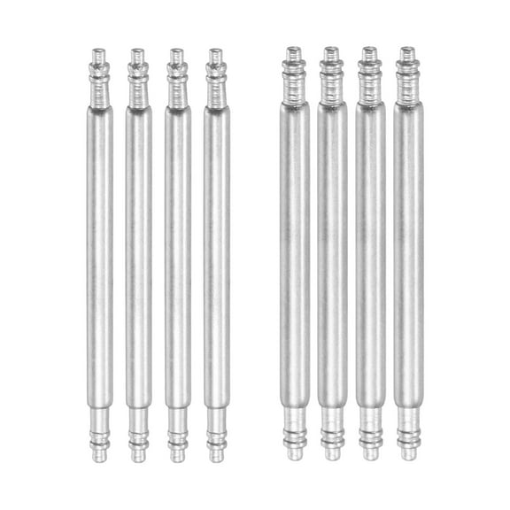 8pcs 25mm Watch Spring Bar 1.5mm 1.8mm Thickness Band Pins Double Fringe Stainless Steel Replacement Pin for Watch Band Link