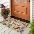 thumbnail image 6 of Spring Door Mat Welcome Decor Doormat, Summer Flower Plant Decorative Indoor Outdoor Non-Slip Mat for Home Entrance, Outside Entry, Floor, Patio 17x30 Inches, 6 of 6