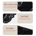 thumbnail image 5 of CF Leopard Print Womens Underwear Sexy Lace Bikini Panties Pack Stretch Women's Hipster Panties, Soft Comfort Ladies briefs Smooth Animal Print Underpant(3B,S), 5 of 7
