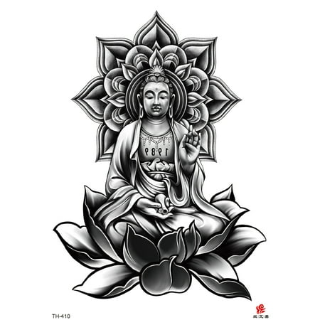 black Buddha lotus large black Buddha lotus large