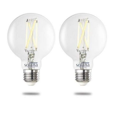 

Bulbrite 861708 Pack Of (2) 8 Watt Vintage Edison Dimmable G25 Medium (E26) Led Bulbs -