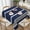 Navy Blue Gray, variant on Bold Navy Blue Gray Stripe Soft Tablecloth Square Dinng Table Covers for Kitchen & Table Linens 60" x 60"