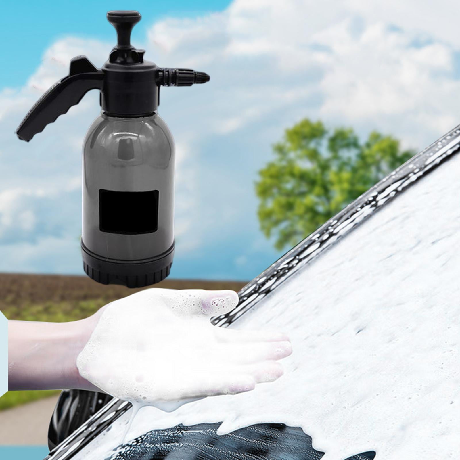Nishiyuenyi Foaming High Pressure Foam 2L Car Hand Pump Pressure Foam for Car Window Washing Black