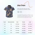 thumbnail image 7 of Raenseen Kids Boys Summer Hawaiian Shirts Floral Print Short Sleeve Button Shirts Tropical Luau Shirts Blouse Tops Type F 5-6, 7 of 7