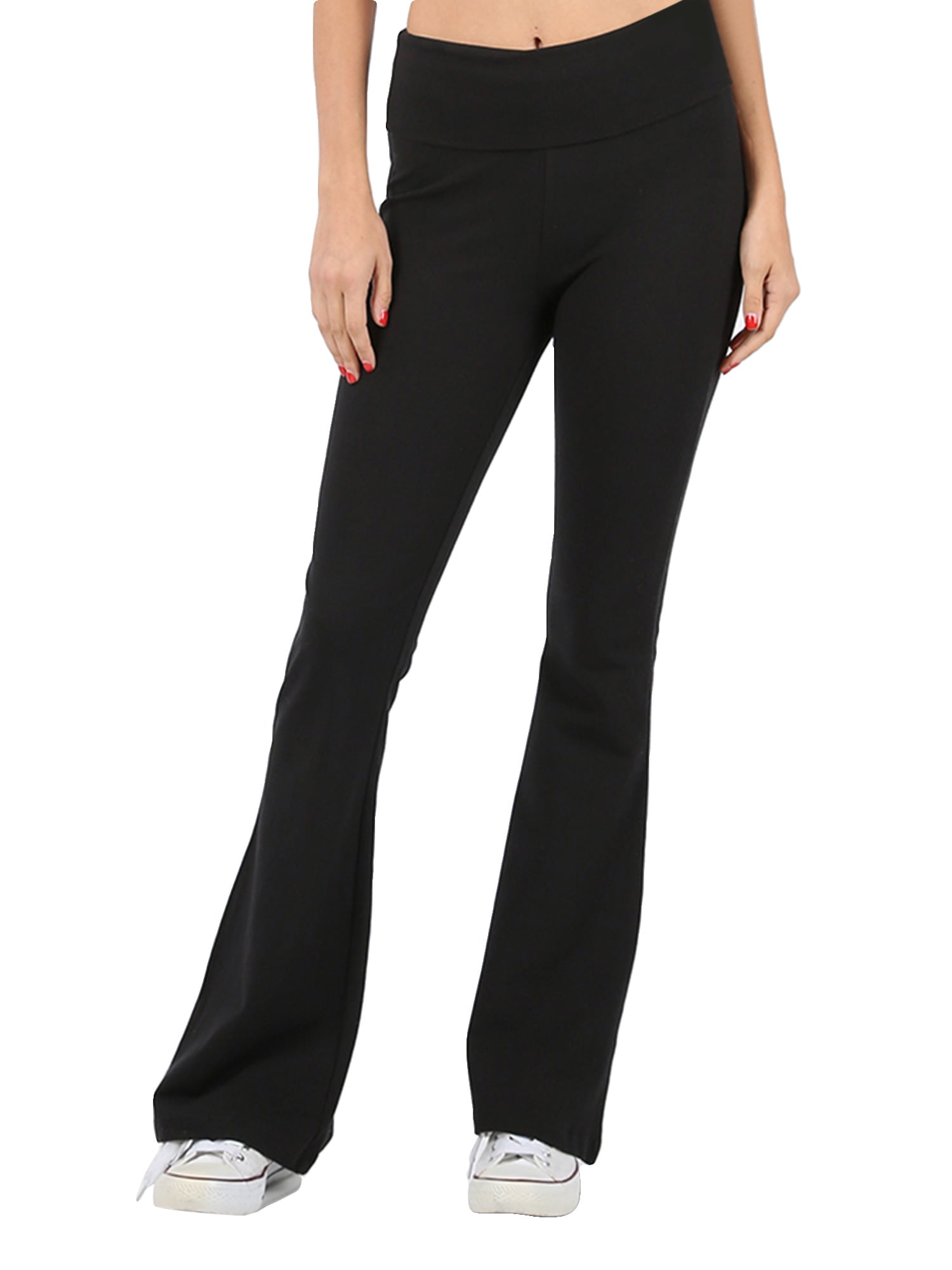 fold over yoga pants walmart
