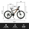 thumbnail image 3 of Bianlte Mens 24'' Aluminium Frame Mountain Bike, 3 of 5