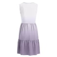 thumbnail image 7 of TaTaai Women's Spring Summer Print Dress V-Neck Sleeveless Button Front Solid Color Loose Casual Midi Long Dress for Daily Home Beach Wear Gift, 7 of 7
