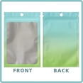 thumbnail image 4 of CCOCC 100-pack Resealable Mylar Bags with Front Window,Smell Proof Bags for Small Business,Blue Green Gradient Color,4.7x7.1inch, 4 of 4