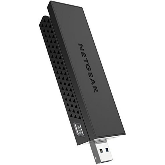 NETGEAR AC1200 Adaptateur Wi-Fi USB à Gain Élevé Double Bande USB 3.0 (A6210-100PAS), Noir