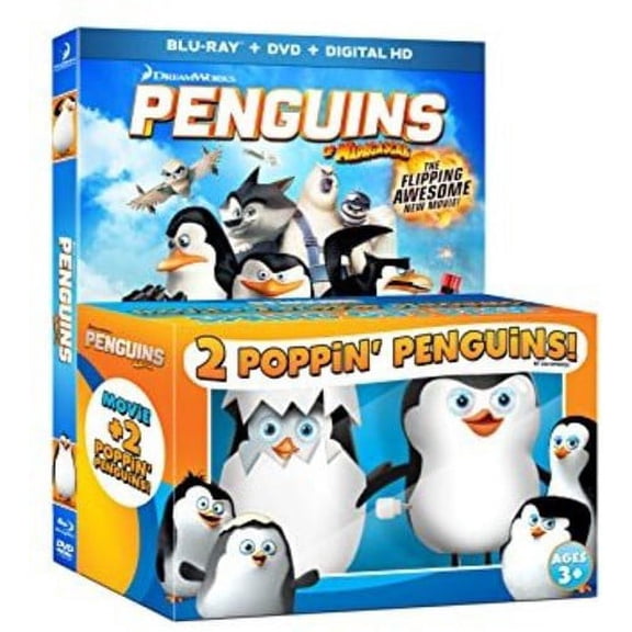 Penguins Of Madagascar (Blu-ray   DVD HD   2 Poppin' Penguins)